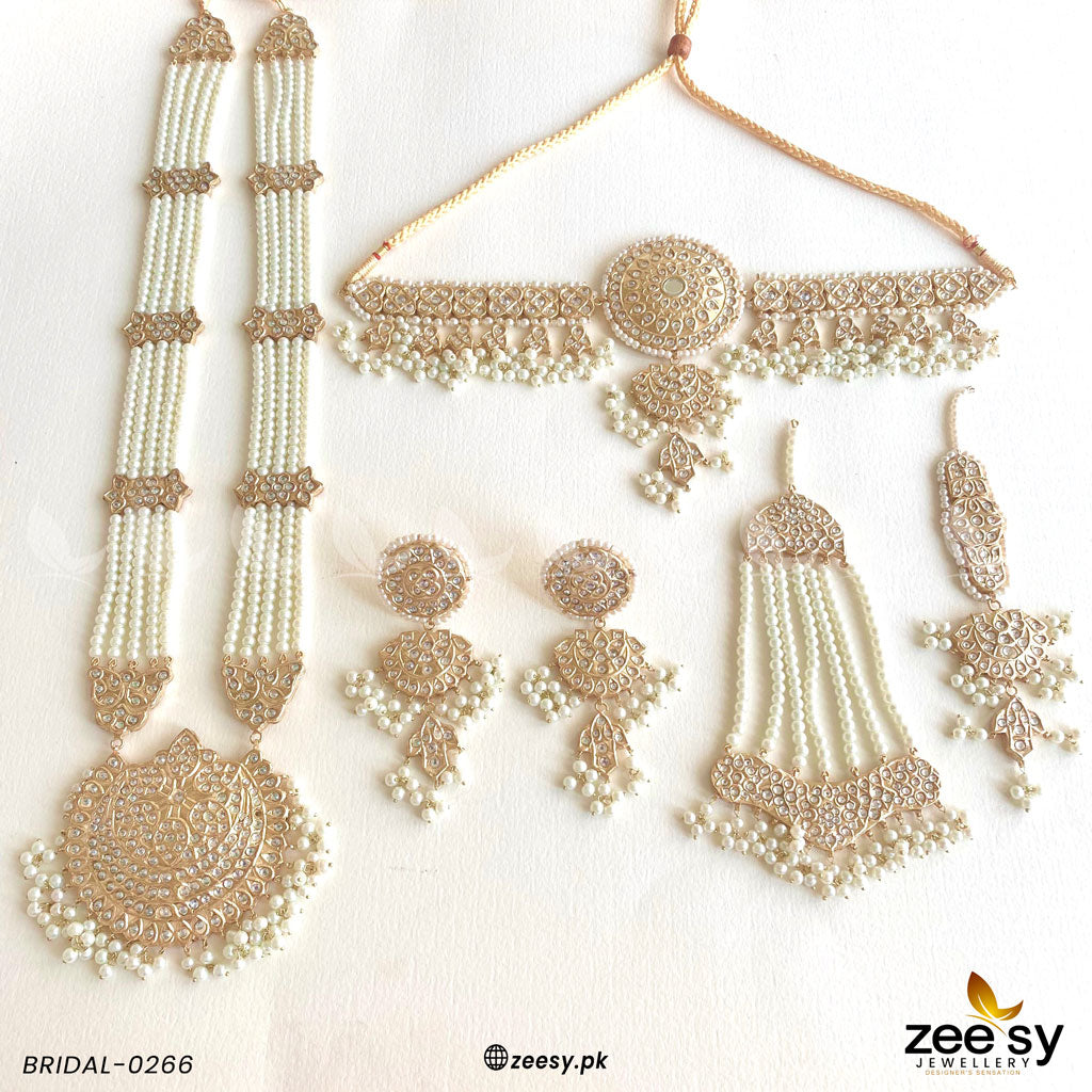 Regal Pearl Jhoomar Bridal Set