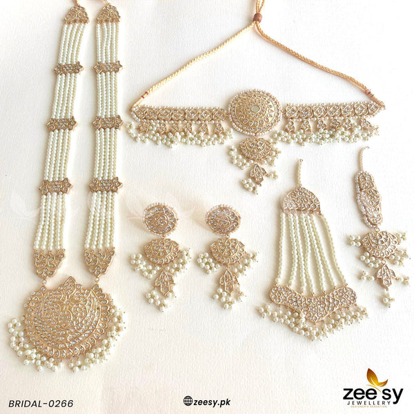 Regal Pearl Jhoomar Bridal Set