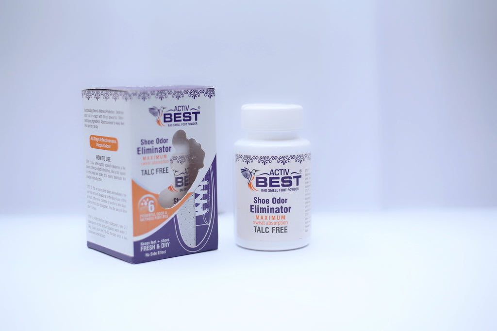 Active Best Shoe Odor Eliminator – Talc-Free Foot Powder for Maximum Sweat Absorption