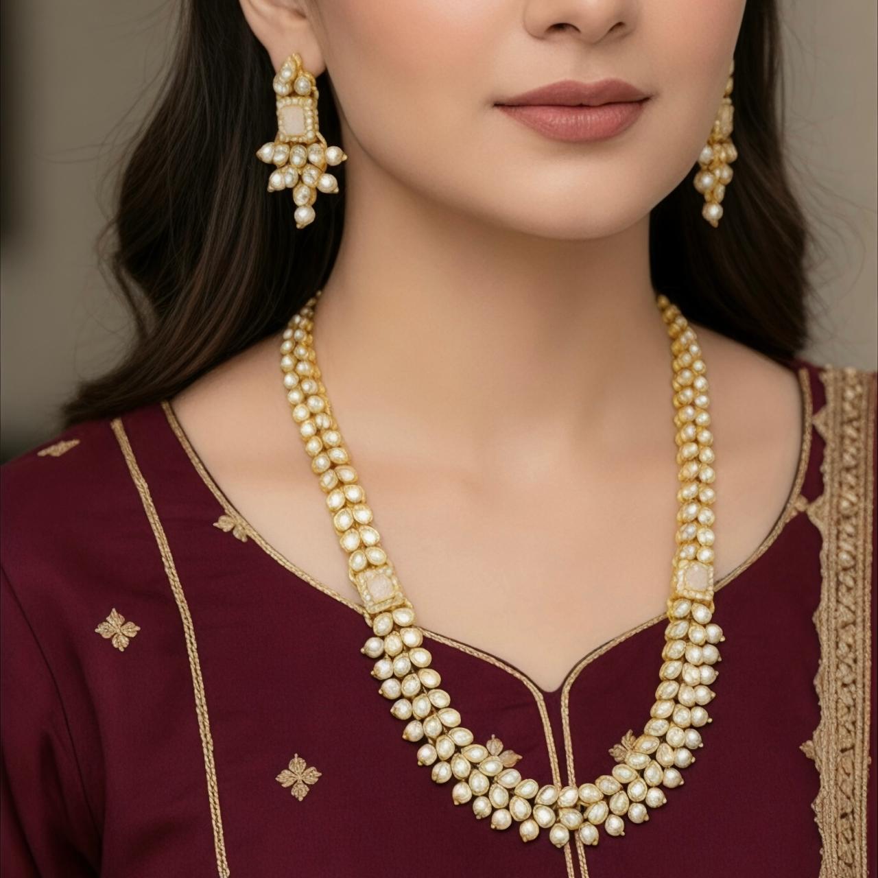 FRN Tear Layered Mala Set