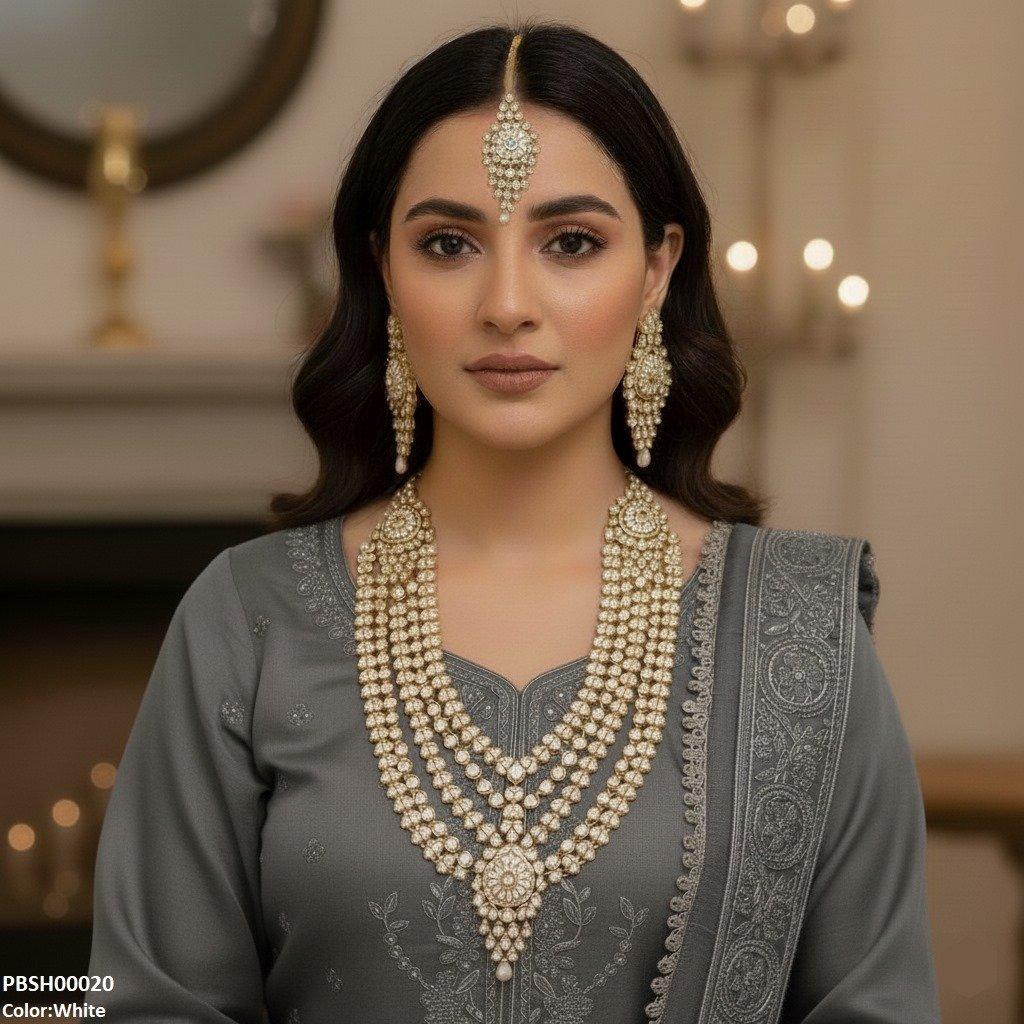 FRN Tear Flower Bridal Mala Set